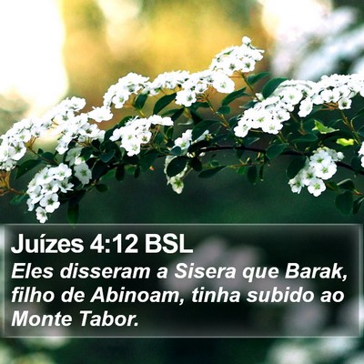Juízes 4:12 BSL Bible Verse Image