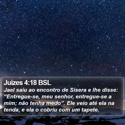 Juízes 4:18 BSL Bible Verse Image