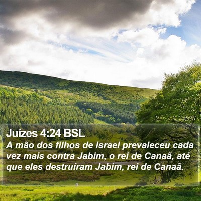 Juízes 4:24 BSL Bible Verse Image