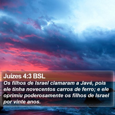 Juízes 4:3 BSL Bible Verse Image