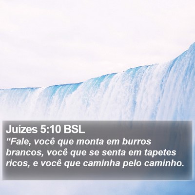 Juízes 5:10 BSL Bible Verse Image