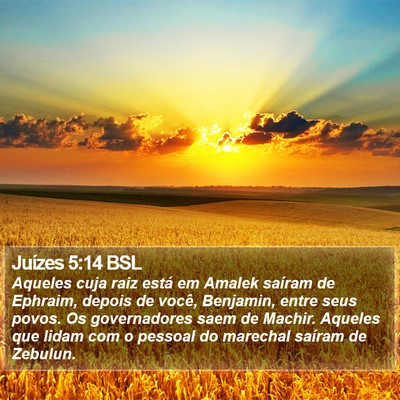 Juízes 5:14 BSL Bible Verse Image