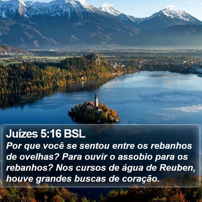 Juízes 5:16 BSL Bible Verse Image
