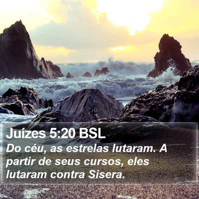 Juízes 5:20 BSL Bible Verse Image