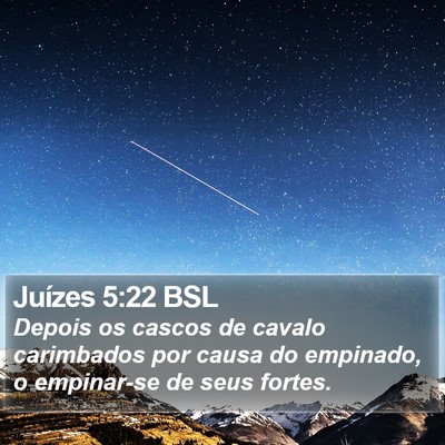 Juízes 5:22 BSL Bible Verse Image