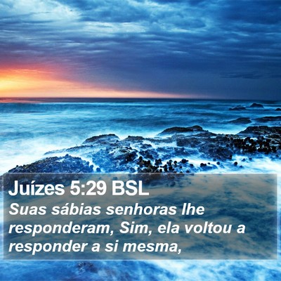 Juízes 5:29 BSL Bible Verse Image