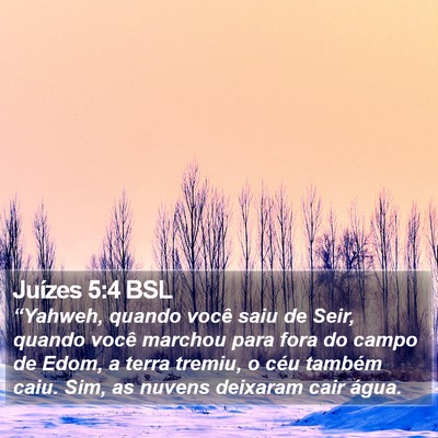 Juízes 5:4 BSL Bible Verse Image