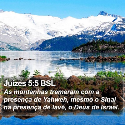 Juízes 5:5 BSL Bible Verse Image