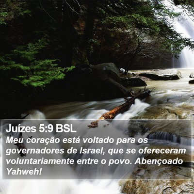 Juízes 5:9 BSL Bible Verse Image