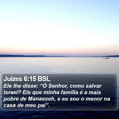 Juízes 6:15 BSL Bible Verse Image