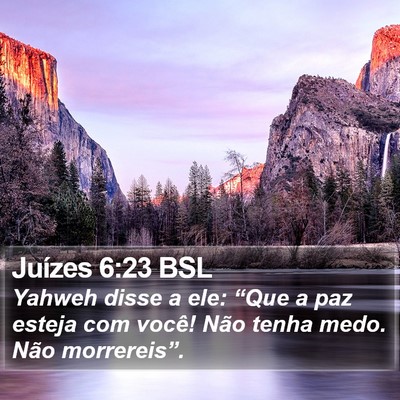 Juízes 6:23 BSL Bible Verse Image