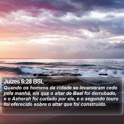 Juízes 6:28 BSL Bible Verse Image