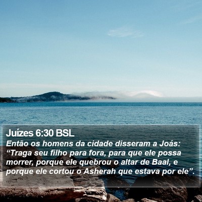 Juízes 6:30 BSL Bible Verse Image
