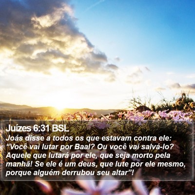 Juízes 6:31 BSL Bible Verse Image