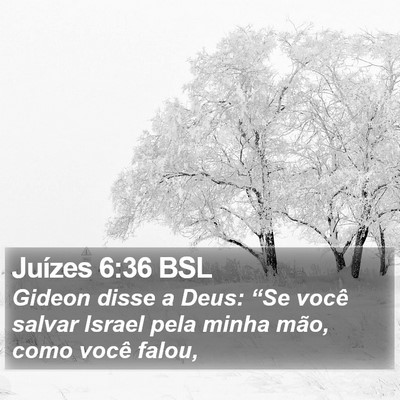 Juízes 6:36 BSL Bible Verse Image