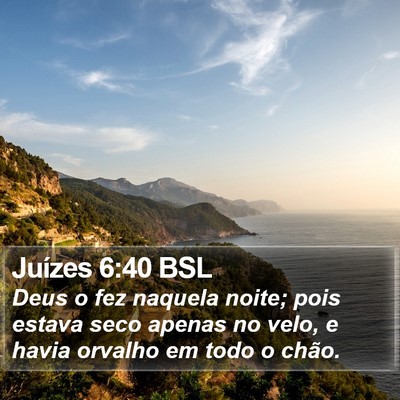 Juízes 6:40 BSL Bible Verse Image