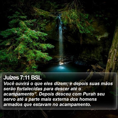 Juízes 7:11 BSL Bible Verse Image