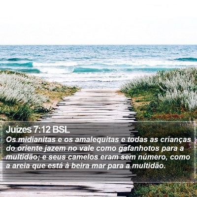Juízes 7:12 BSL Bible Verse Image