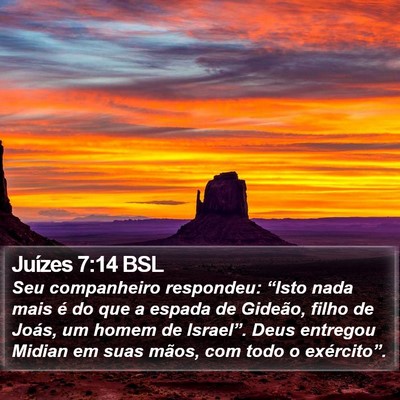 Juízes 7:14 BSL Bible Verse Image
