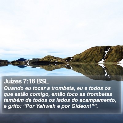 Juízes 7:18 BSL Bible Verse Image