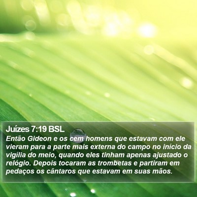 Juízes 7:19 BSL Bible Verse Image