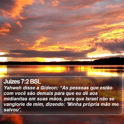 Juízes 7:2 BSL Bible Verse Image