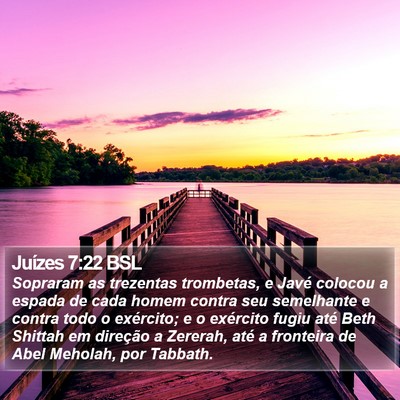 Juízes 7:22 BSL Bible Verse Image