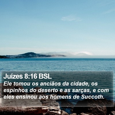 Juízes 8:16 BSL Bible Verse Image