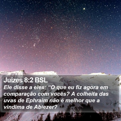 Juízes 8:2 BSL Bible Verse Image