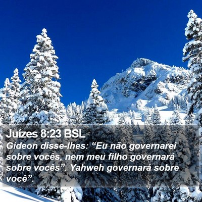 Juízes 8:23 BSL Bible Verse Image