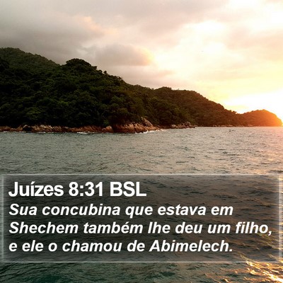 Juízes 8:31 BSL Bible Verse Image