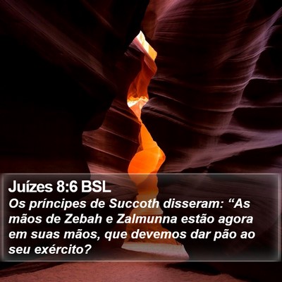 Juízes 8:6 BSL Bible Verse Image