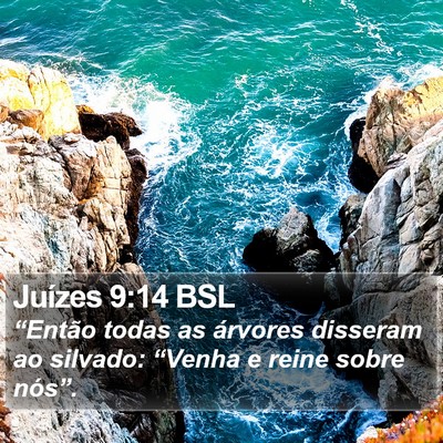Juízes 9:14 BSL Bible Verse Image