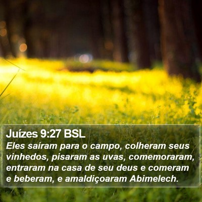 Juízes 9:27 BSL Bible Verse Image