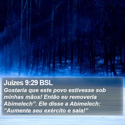 Juízes 9:29 BSL Bible Verse Image