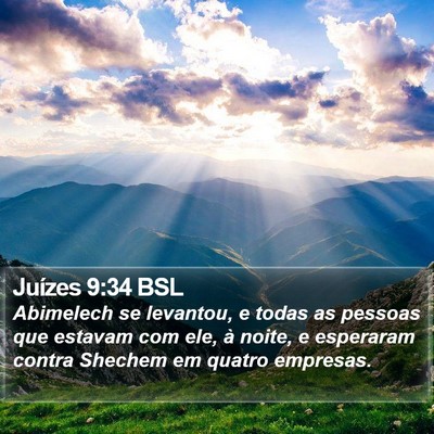 Juízes 9:34 BSL Bible Verse Image