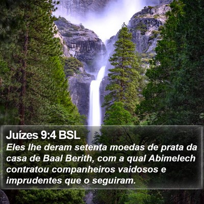 Juízes 9:4 BSL Bible Verse Image