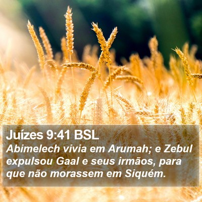 Juízes 9:41 BSL Bible Verse Image