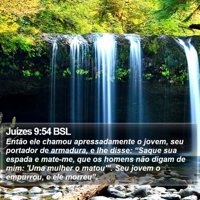 Juízes 9:54 BSL Bible Verse Image