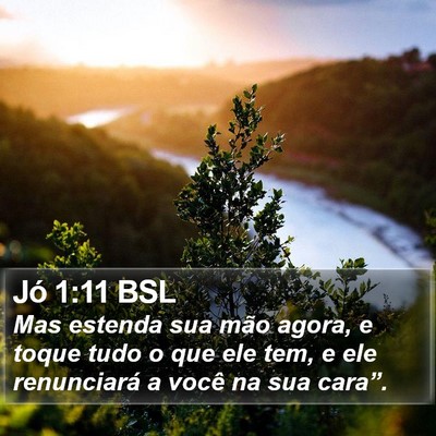 Jó 1:11 BSL Bible Verse Image