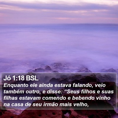 Jó 1:18 BSL Bible Verse Image