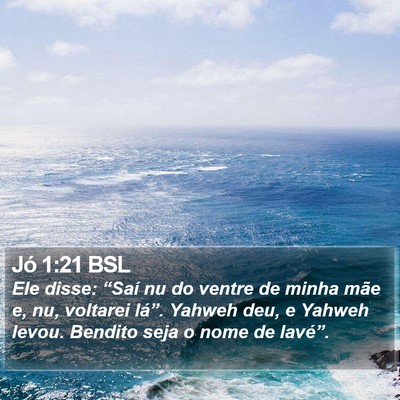 Jó 1:21 BSL Bible Verse Image