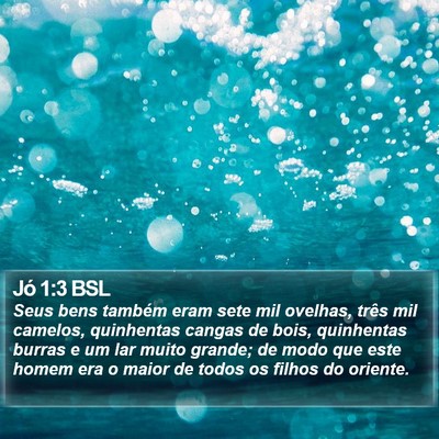 Jó 1:3 BSL Bible Verse Image