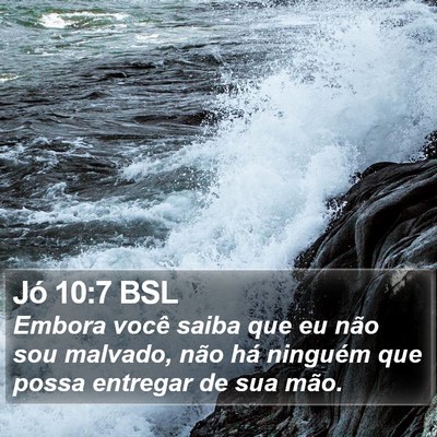 Jó 10:7 BSL Bible Verse Image