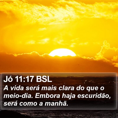 Jó 11:17 BSL Bible Verse Image