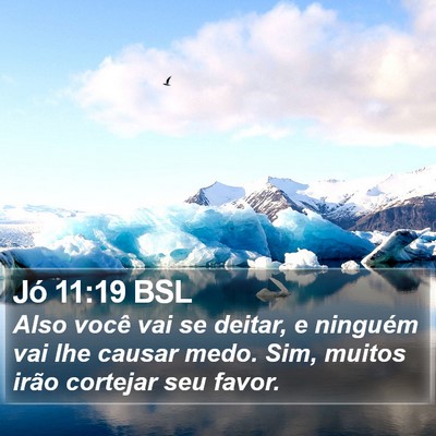 Jó 11:19 BSL Bible Verse Image