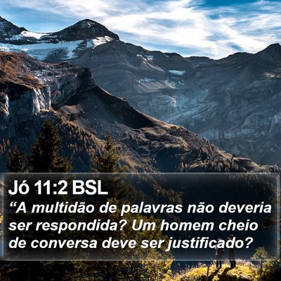 Jó 11:2 BSL Bible Verse Image