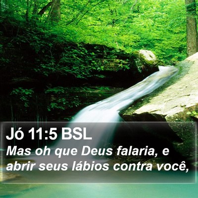 Jó 11:5 BSL Bible Verse Image