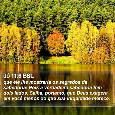 Jó 11:6 BSL Bible Verse Image