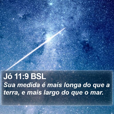 Jó 11:9 BSL Bible Verse Image